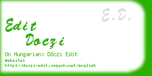 edit doczi business card